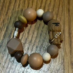 Handmade Star Wars Chewbacca Beaded Tumbler Stanley Cup handle charm Bracelet